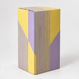 Custom skincare duo packaging — Crash-lock bottom carton — Side / rear