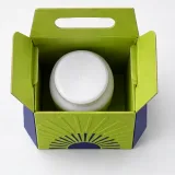Custom sealed supplement bottle packaging — Gable-top carton — Product & insert