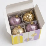 Custom Christmas ornaments packaging — Crash-lock bottom carton — Product & insert