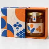 Honey jar — Paperboard sleeve and tray
