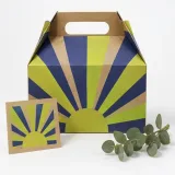 Custom socks gift packaging — Gable-top carton — Closed set