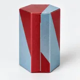 Custom miniature fragrance packaging — Hexagonal tuck carton — Side / rear