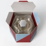Custom miniature fragrance packaging — Hexagonal tuck carton — Product & insert