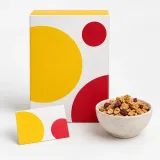Custom sealed granola pouch packaging — Tuck-end carton — Closed set