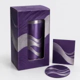 Custom tumbler packaging — Window tuck carton — Closed set
