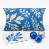 Custom festive confectionery packaging — Pillow carton — Closed set