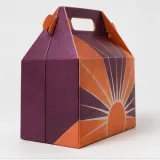 Custom beauty discovery set packaging — Gable-top carton — Side / rear
