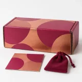 Custom perfume bottle packaging — Roll-end mailer — Closed set