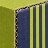 Custom skincare duo packaging — Four-flap shipping carton — Material & finish
