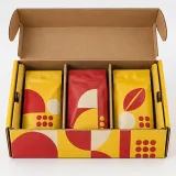 Coffee pouches — Divided roll-end mailer