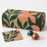 Custom wrapped chocolates packaging — Roll-end mailer — Closed set