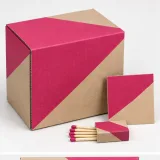 Custom candle jar packaging — Corrugated sleeve and tray — Closed set