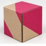 Custom candle jar packaging — Corrugated sleeve and tray — Side / rear