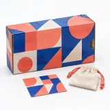 Custom jewelry pouch packaging — Corrugated sleeve and tray — Closed set