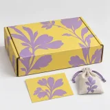 Custom silk scarf packaging — Divided roll-end mailer — Closed set