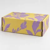 Custom silk scarf packaging — Divided roll-end mailer — Side / rear
