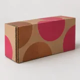 Custom stationery set packaging — Corrugated sleeve and tray — Side / rear