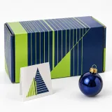 Custom Christmas ornaments packaging — Divided roll-end mailer — Closed set