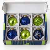 Custom Christmas ornaments packaging — Divided roll-end mailer — Product & insert