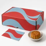 Custom wrapped mooncakes packaging — Roll-end mailer — Closed set
