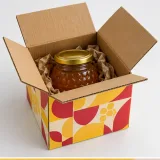 Honey jar — Four-flap shipping carton