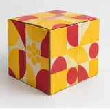 Custom honey jar packaging — Four-flap shipping carton — Side / rear