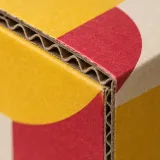 Custom honey jar packaging — Four-flap shipping carton — Material & finish