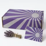 Custom socks gift packaging — Divided roll-end mailer — Closed set
