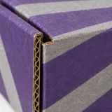 Custom socks gift packaging — Divided roll-end mailer — Material & finish