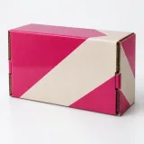 Custom miniature fragrance packaging — Roll-end mailer — Side / rear