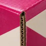 Custom miniature fragrance packaging — Roll-end mailer — Material & finish
