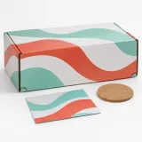 Custom tumbler packaging — Divided roll-end mailer — Closed set