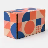 Custom tea tin packaging — Roll-end mailer — Side / rear