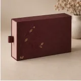 Custom travel perfume set packaging — Drawer box — Side / rear