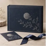 Custom skincare set packaging — Magnetic book box — Closed set