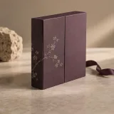 Custom perfume discovery set packaging — Double-door box — Side / rear