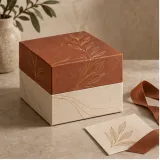 Custom face cream jar packaging — Shoulder-neck box — Closed set