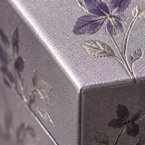 Custom botanical perfume duo packaging — Hexagonal lift-off box — Material & finish