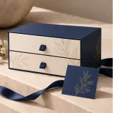Custom beauty ampoule set packaging — Two-drawer box — Closed set