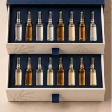 Custom beauty ampoule set packaging — Two-drawer box — Product & insert
