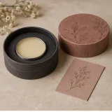 Solid perfume keepsake — Round lift-off box