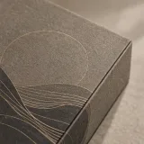 Custom facial oil gift set packaging — Magnetic book box — Material & finish