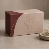 Custom mini makeup set packaging — Two-drawer box — Side / rear