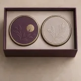 Custom tea tin gift set packaging — Lift-off lid — Product & insert