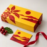 Custom coffee tasting set packaging — Drawer box — Closed set