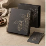 Custom chocolate gift packaging — Magnetic book box — Closed set