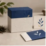 Custom single estate tea packaging — Shoulder-neck box — Closed set