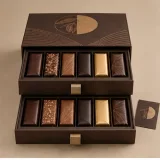 Chocolate tasting library — Two-drawer box