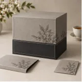 Custom afternoon tea gift set packaging — Two-tier lift-off box — Closed set