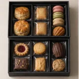 Custom afternoon tea gift set packaging — Two-tier lift-off box — Product & insert